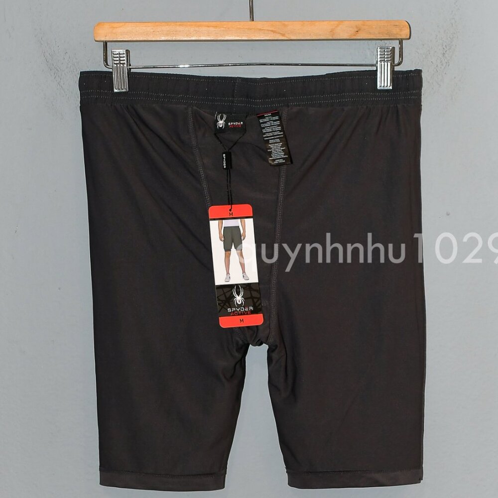 Spyder Men's tech Knit short in dark gray - Picture 8 of 9